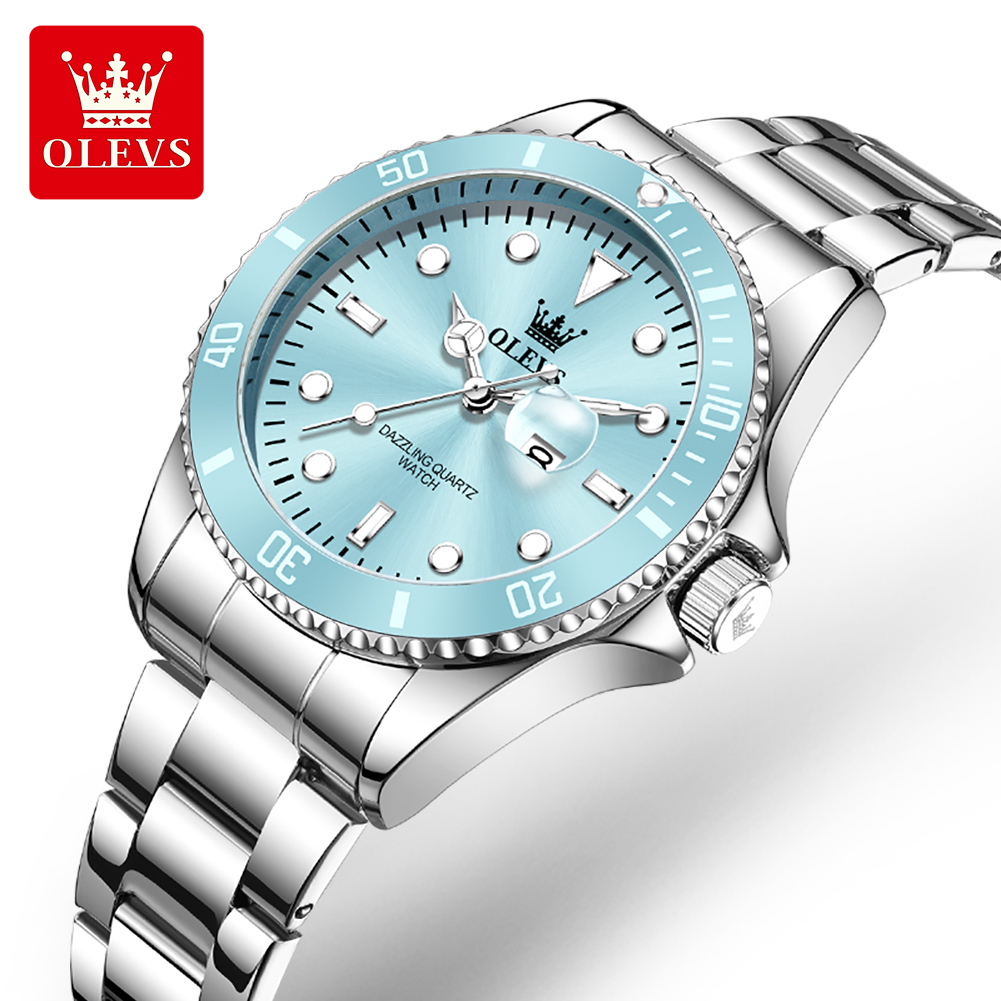 Luxury Watch Girl - OLEVS Luxury Stainless Steel Waterproof Quartz