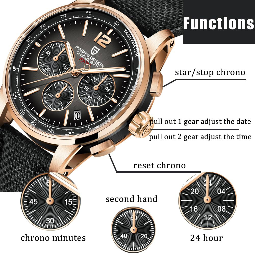 Luxury Watch Uk - PAGANI DESIGN New Mens Watch 41mm