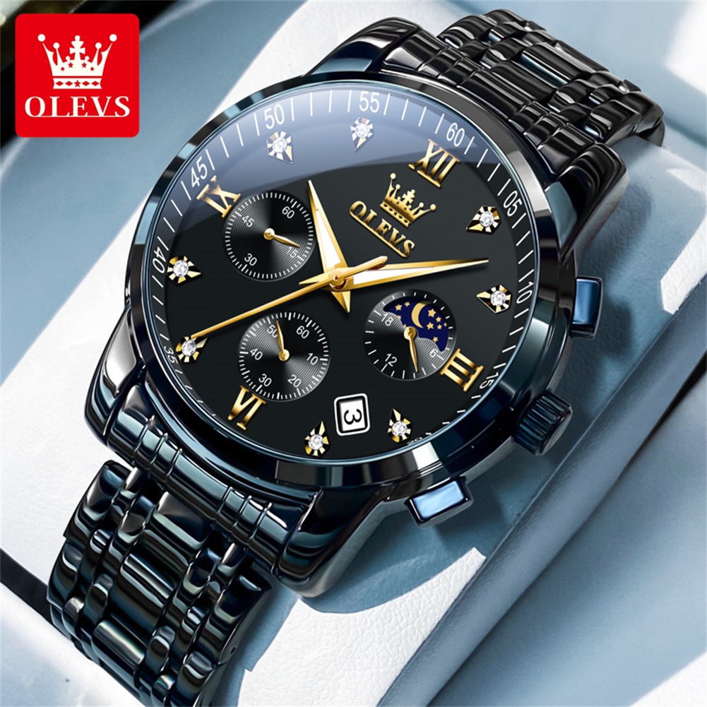 Luxury Watch Uk - OLEVS Popular men's watches stainless steel