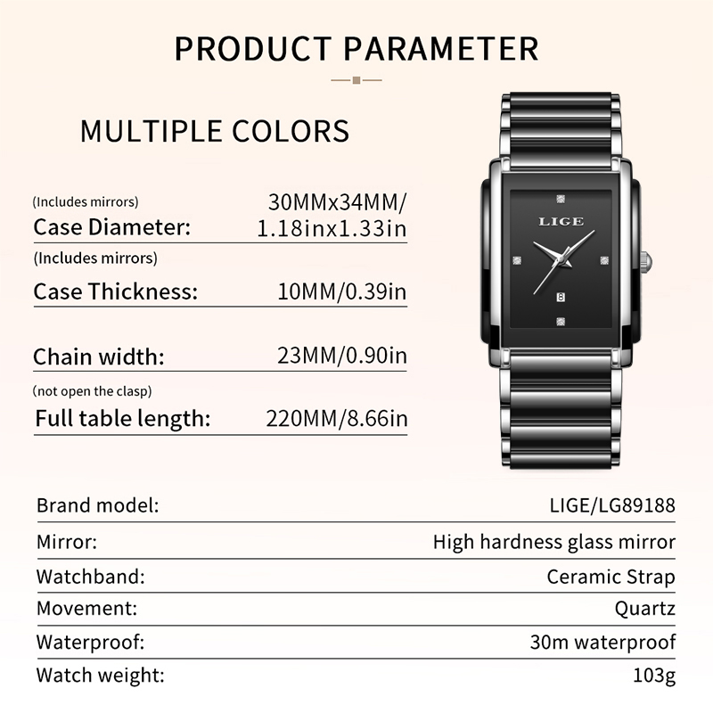 LIGE New Luxury Women Watches  - Luxury Watch Girl review and price