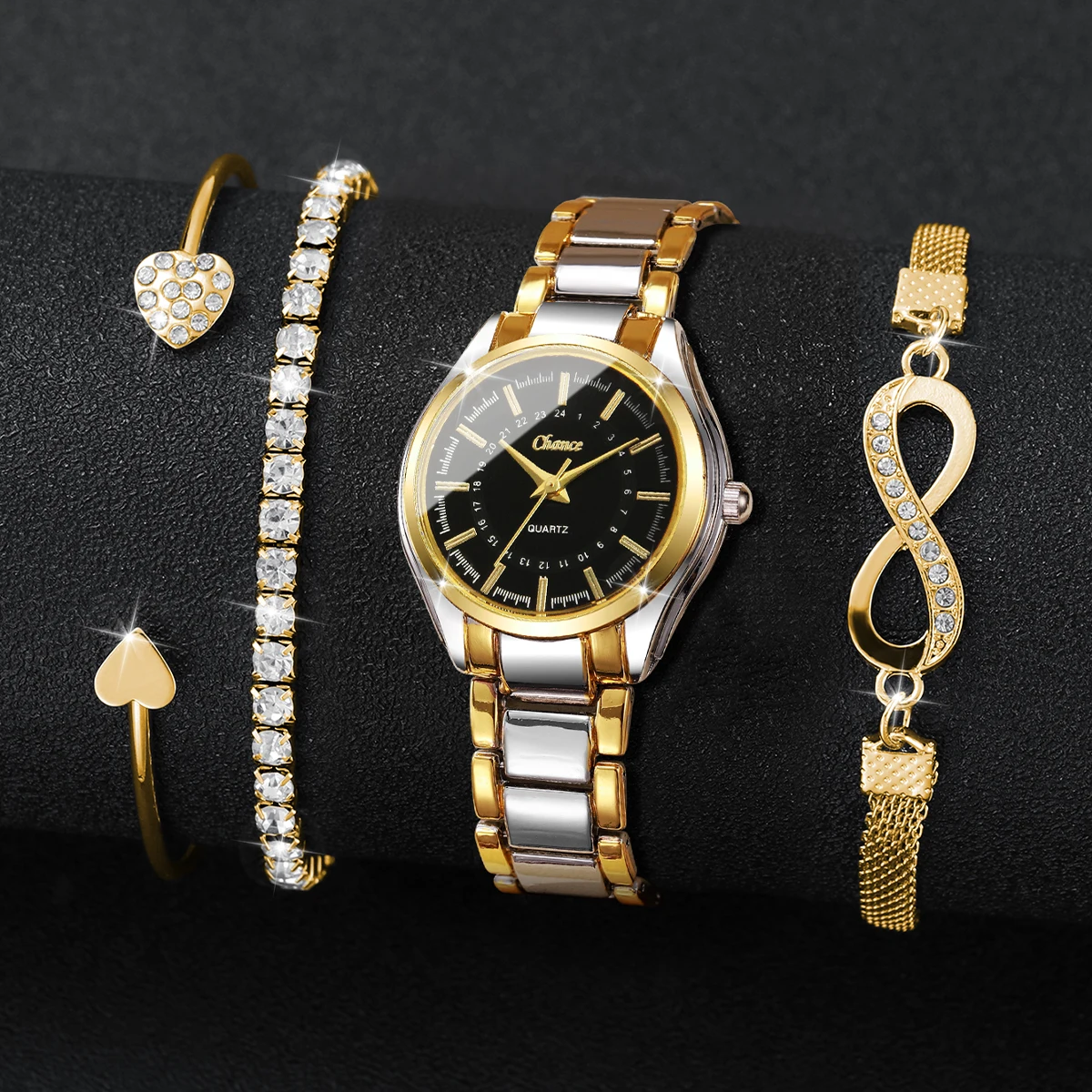 4PCS Elegant Women Watches Bra - Luxury Watch Girl review and price