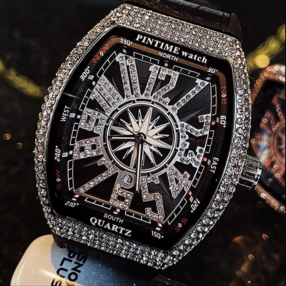 Premium Brand Luxury Diamond W - Luxury Watch All Black review and price