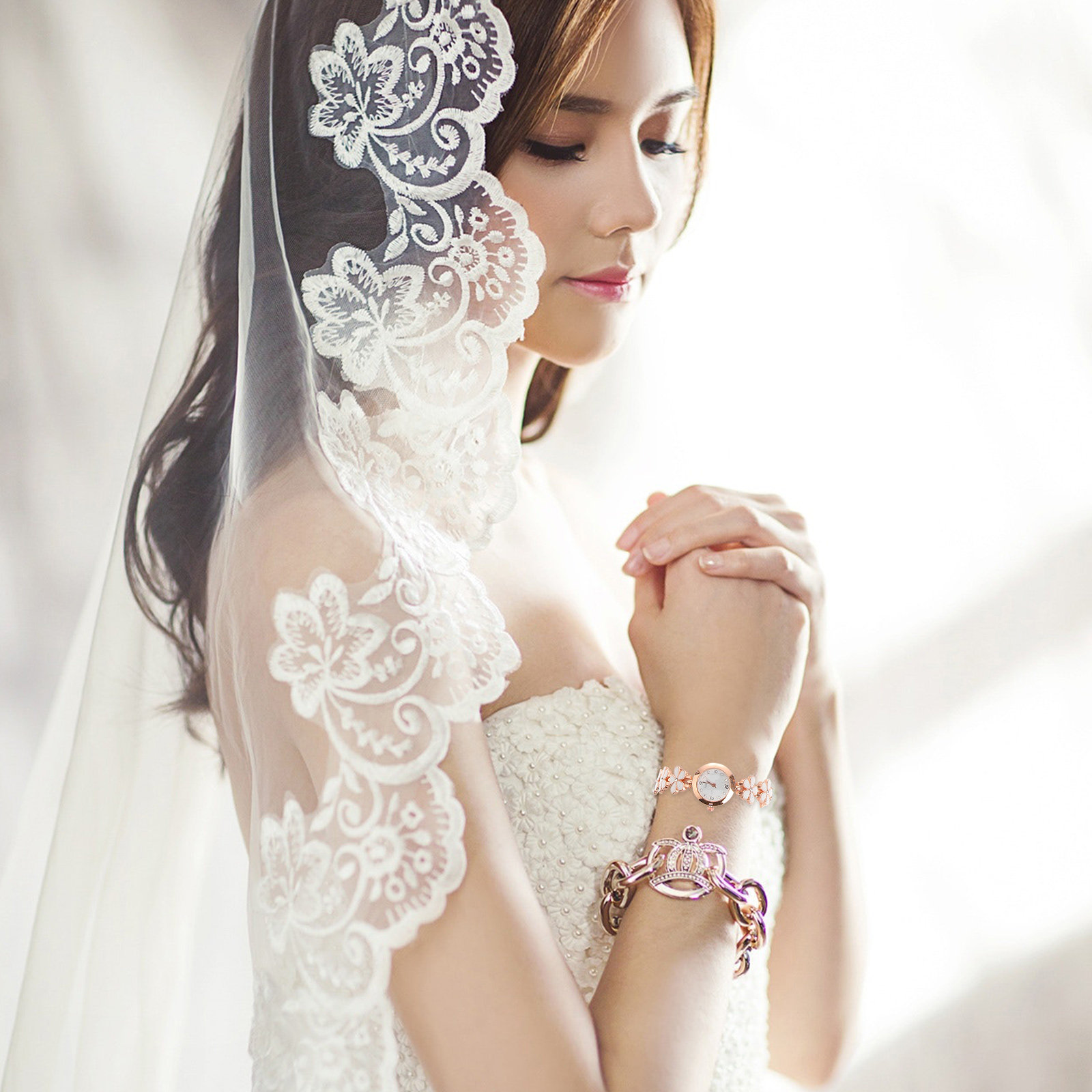 Exquisite Watch White Bracelet - Luxury Watch For Women review and price
