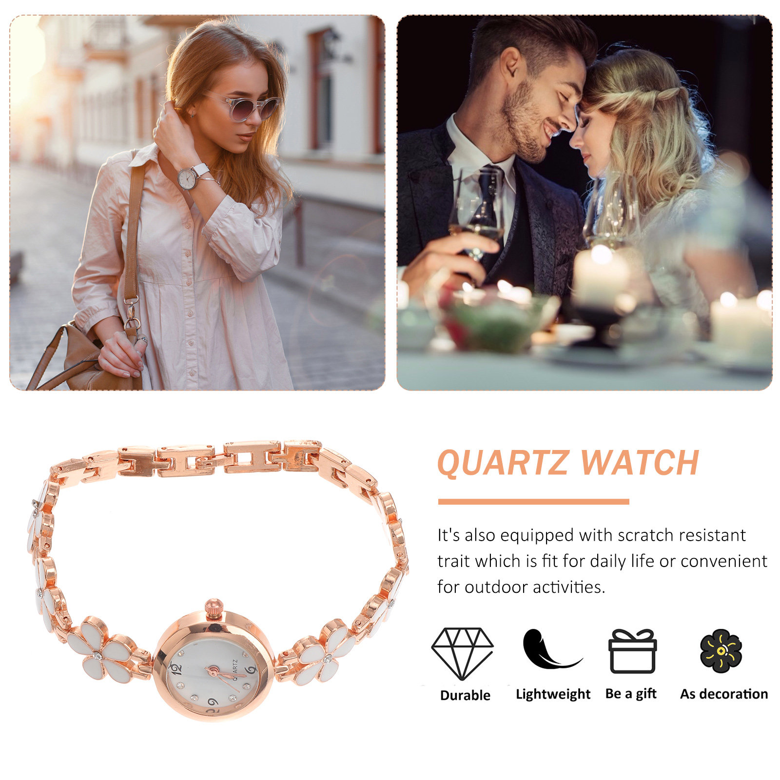 Exquisite Watch White Bracelet - Luxury Watch For Women review and price