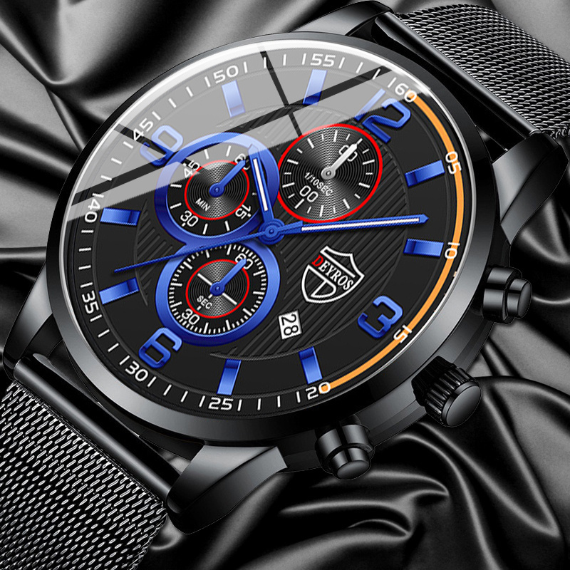 Luxury Men's Quartz Wrist Watc - Luxury Watch All Black review and price