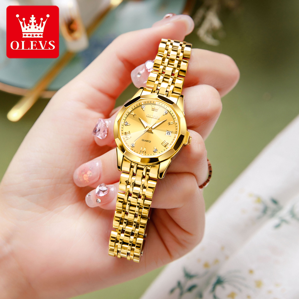 OLEVS Fashion Golden Watch for - Luxury Watch Girl review and price