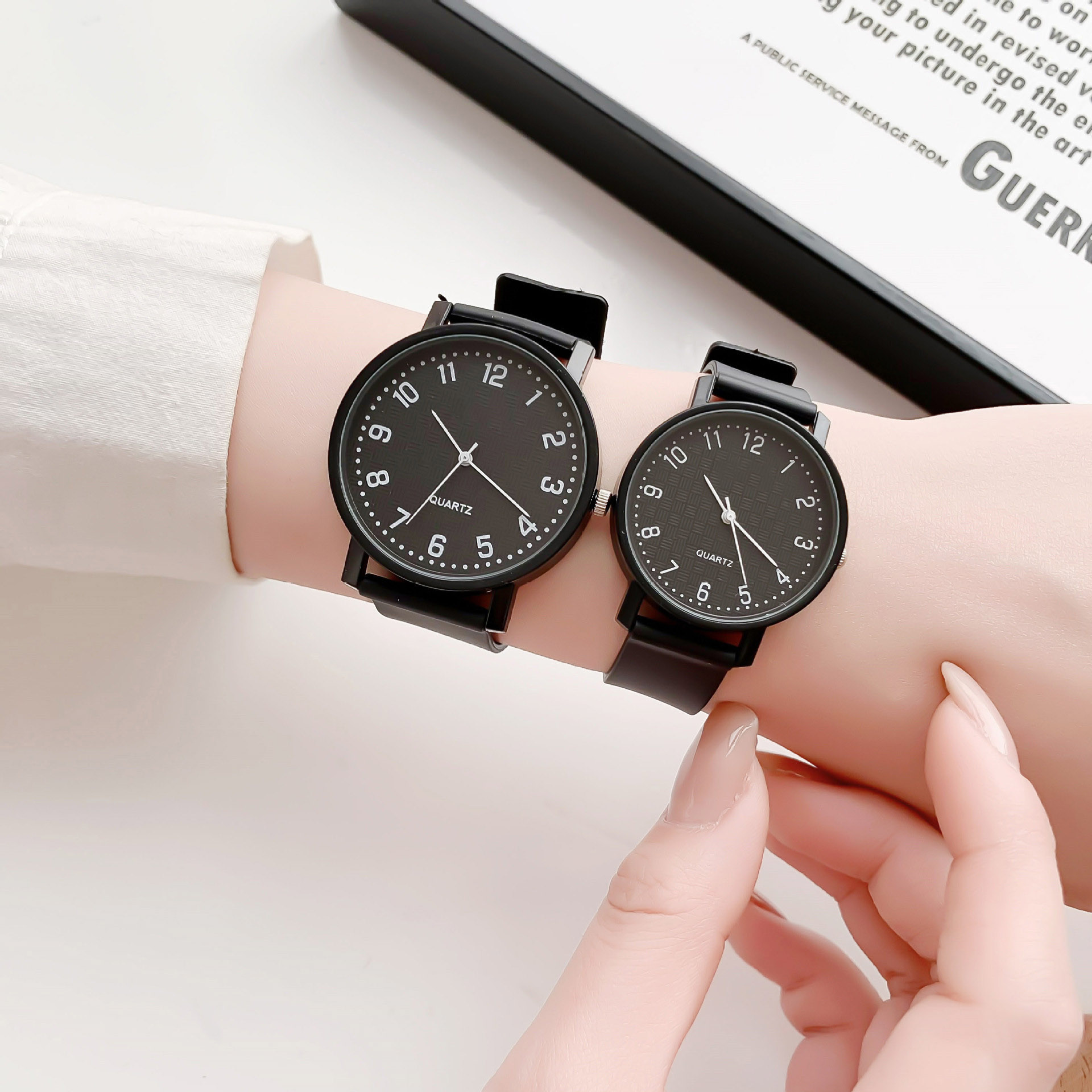 Simple Black Watch Quartz Watc - Luxury Watch All Black review and price