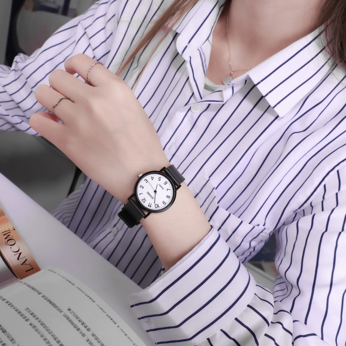 Simple Black Watch Quartz Watc - Luxury Watch All Black review and price